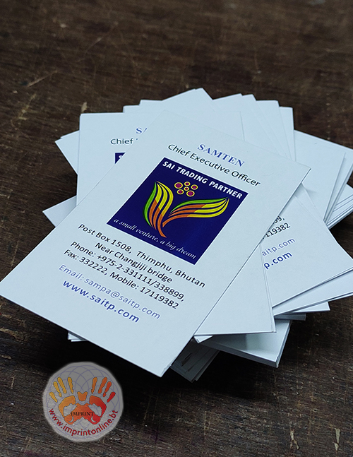 imprint thimphu custom business card