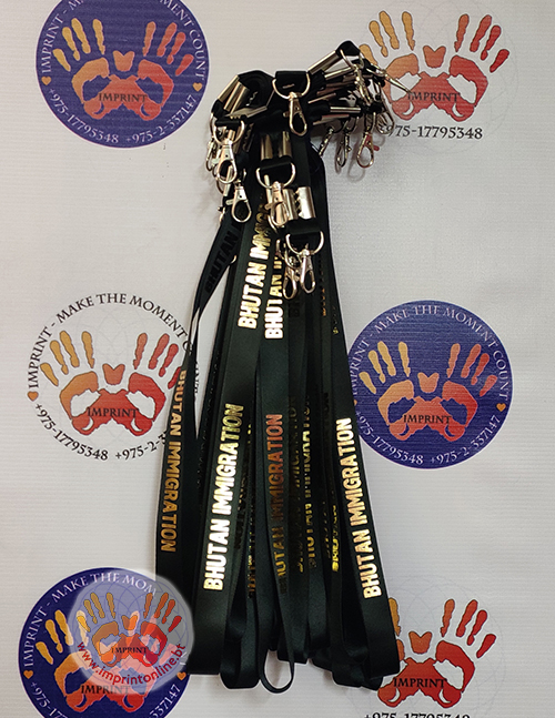 imprint thimphu custom lanyard printing