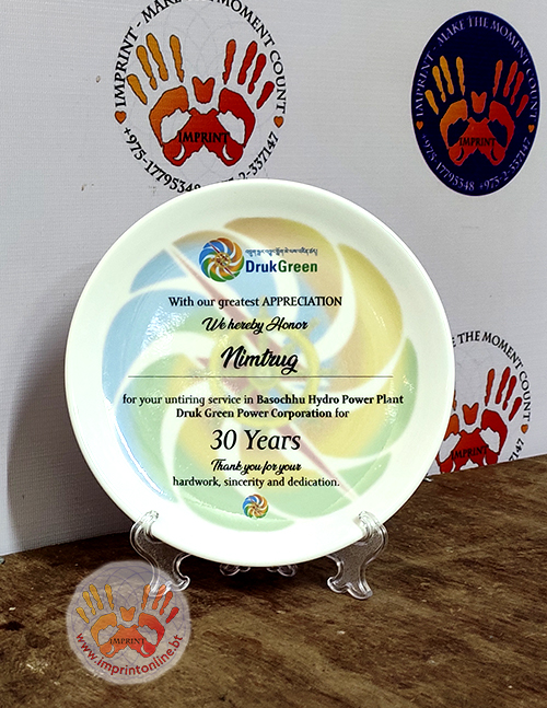 bhutan custom plate printing