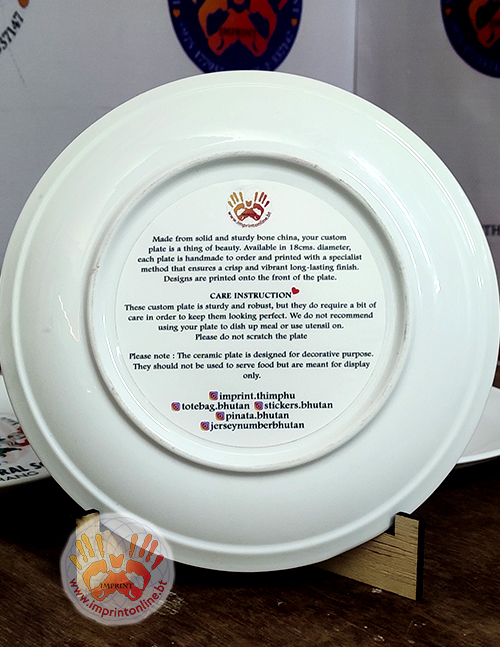 bhutan custom plate printing