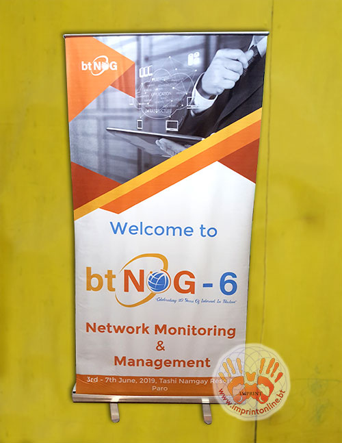 imprint thimphu custom standee banner display