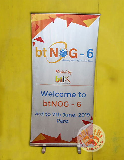 imprint thimphu custom standee banner display