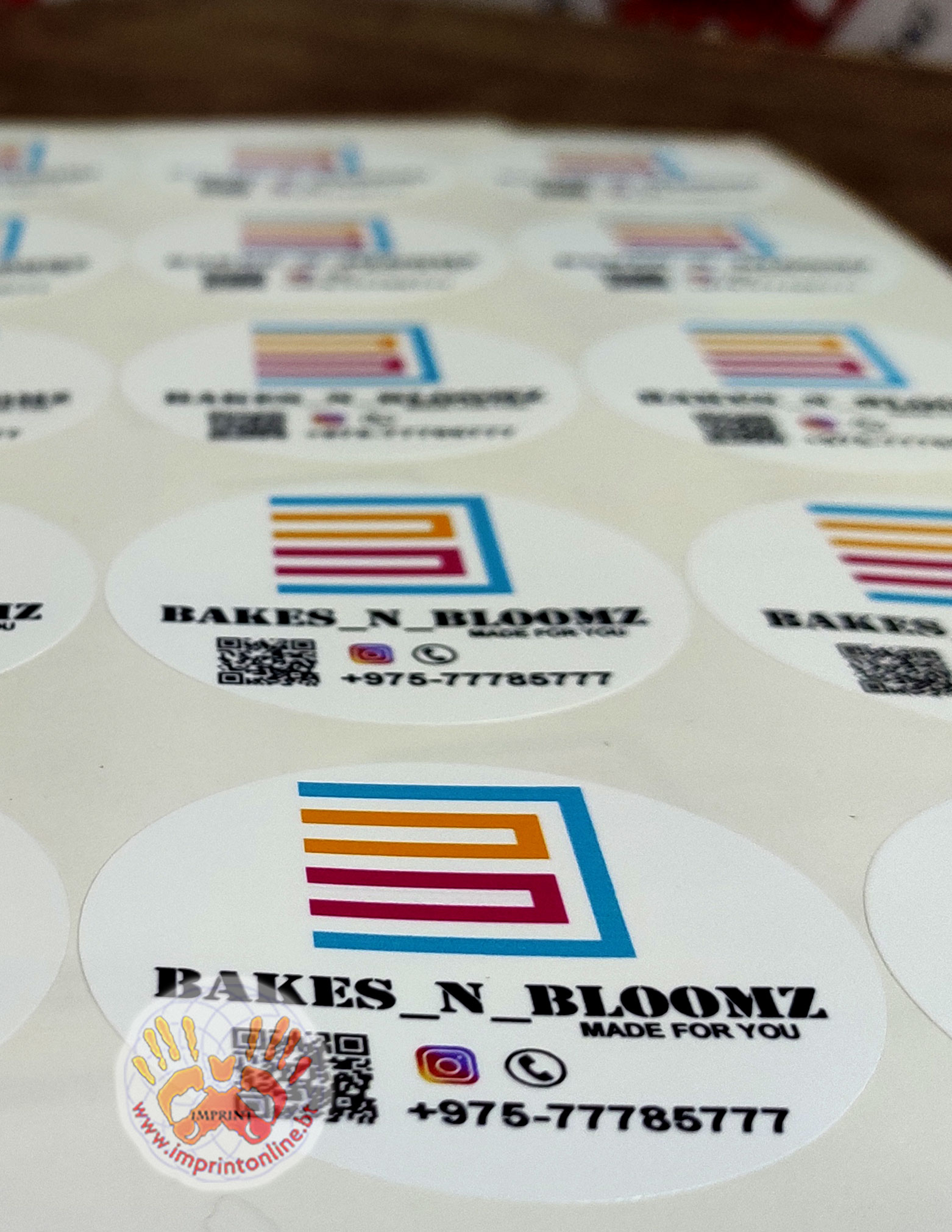 imprint thimphu custom sticker