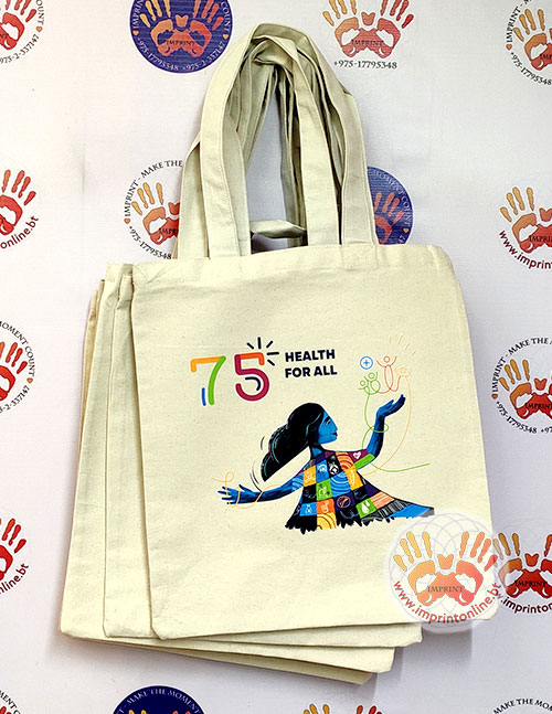 imprint thimphu custom tote bags