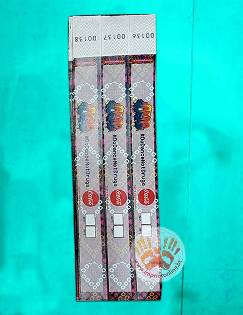 imprint thimphu custom tyvek wrist band